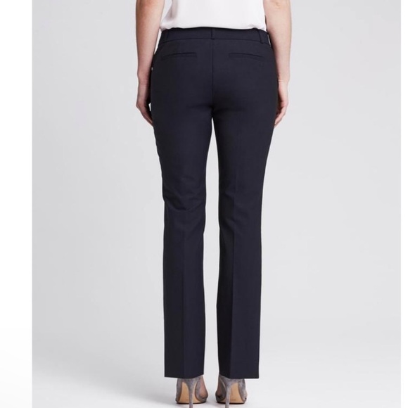 Banana Republic Women's Navy Blue Pinstripe "Martin Fit" Pants 2S - Picture 14 of 15